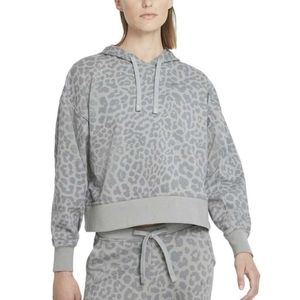 Nike Dri Fit Get Fit Leopard Printed Crop Style Sweatshirt